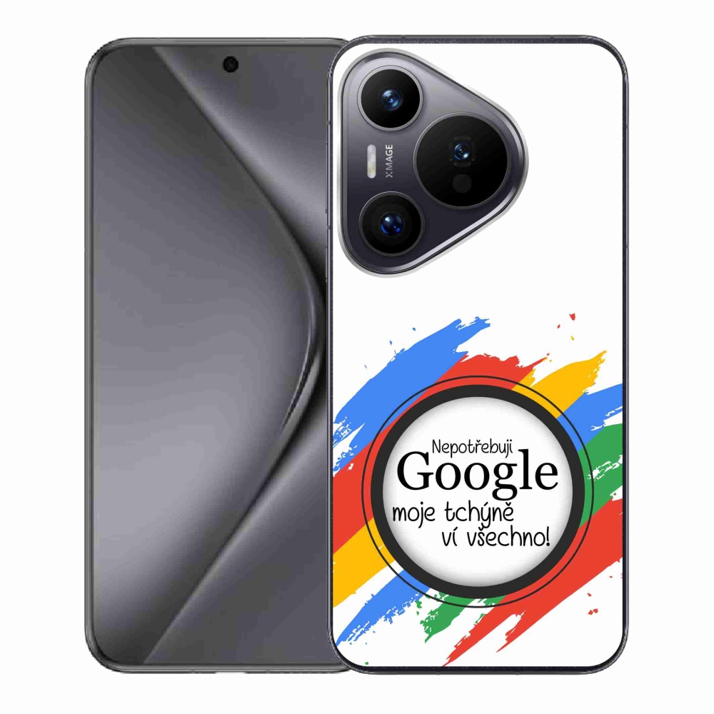 Gél borító mmCase a Huawei Pura 70 - anyós tudja, hogy minden fehér háttérrel