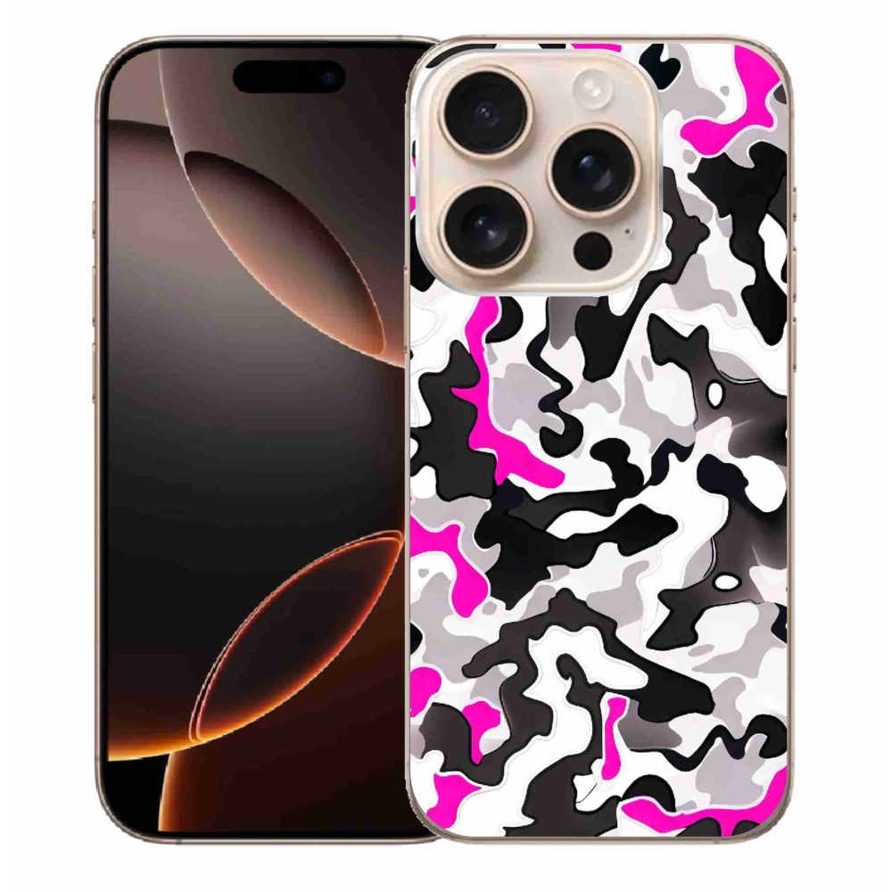 Zselés borítás mmCase iPhone 16 Pro Max készülékhez - terepszínű minta 5