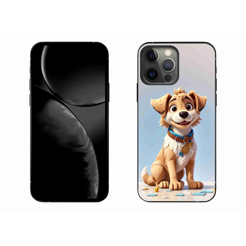 Zselés borítás mmCase iPhone 13 Pro Max készülékhez - rajzfilm kölyökkutyus