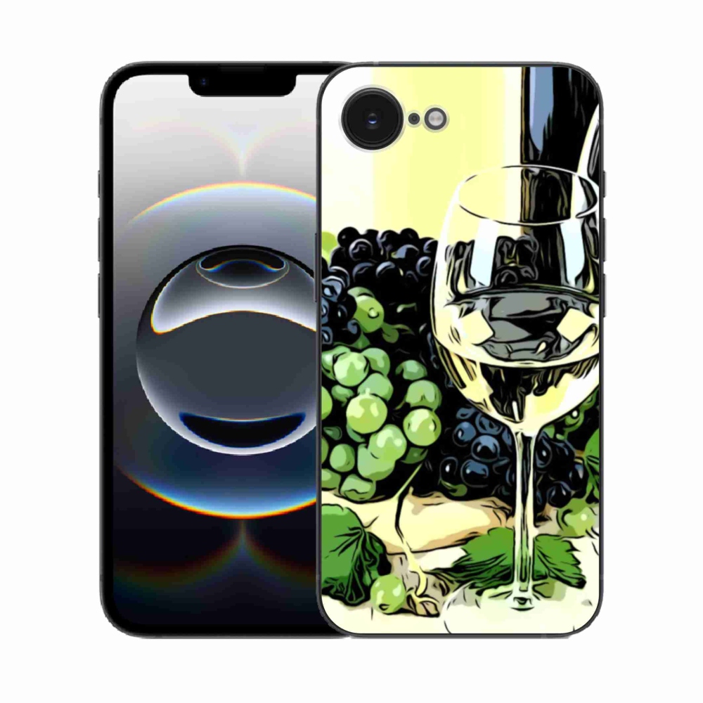 Zselés borítás mmCase iPhone 16e készülékhez - borospohár