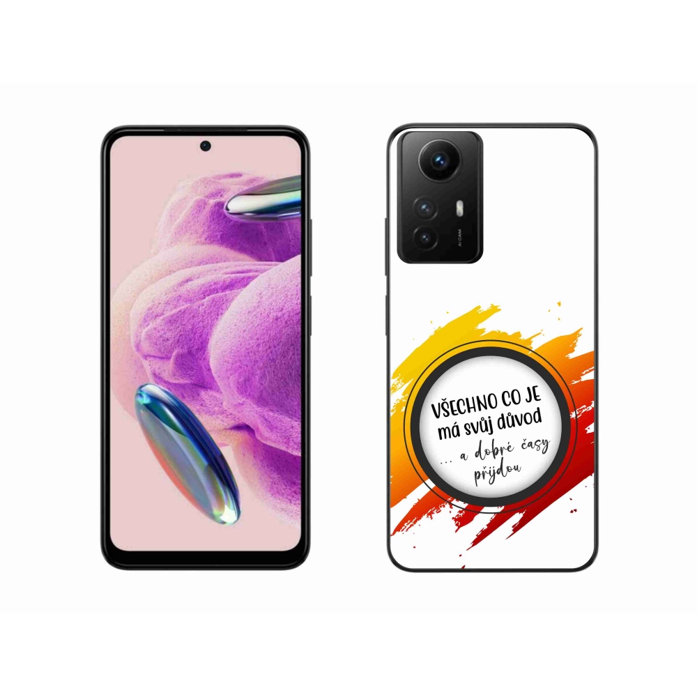 Gél borítás mmCase a Xiaomi Redmi Note 12S-hez - idézet 3 fehér háttér