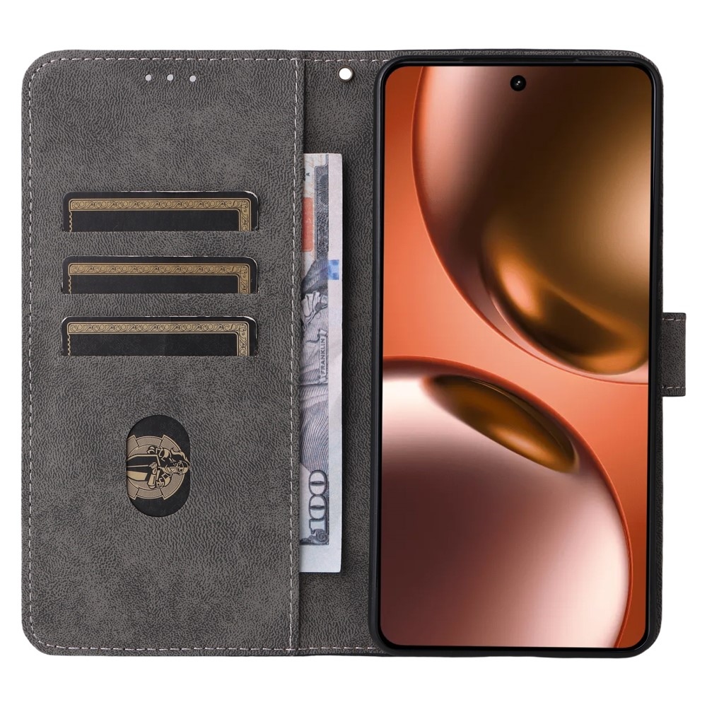 RFID könyvtáska a Realme GT 7 5G készülékhez - barna