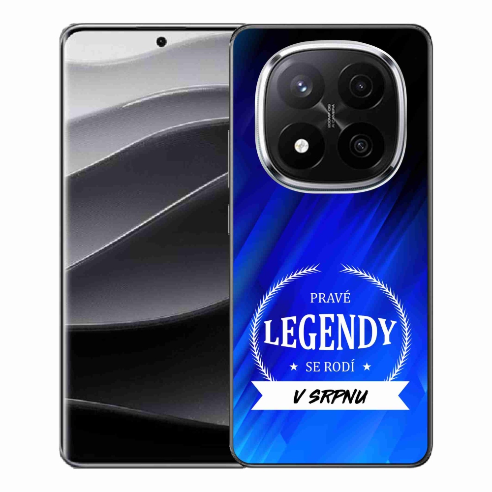 Gél borítás mmCase a Xiaomi Redmi Note 14 Pro+ 5G - Legends in August kék háttérrel