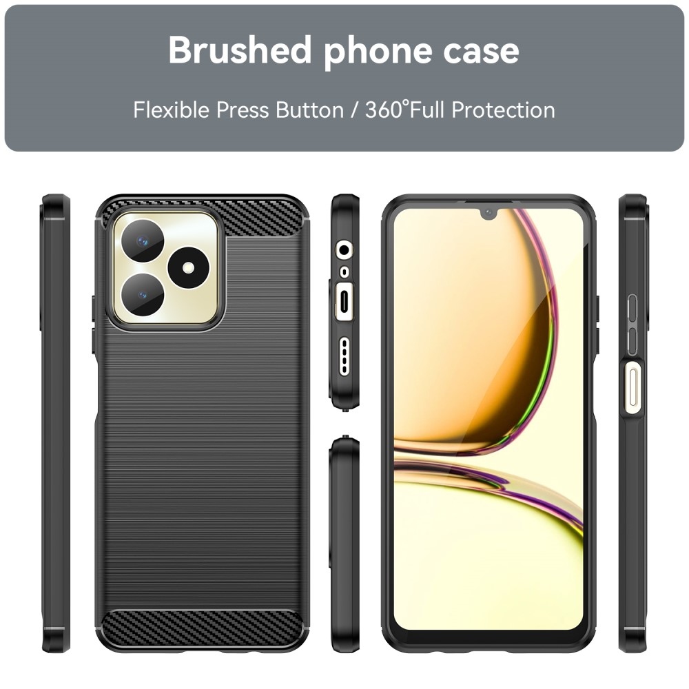 Szénálló zselés tok a Realme C51/C53 készülékhez - fekete
