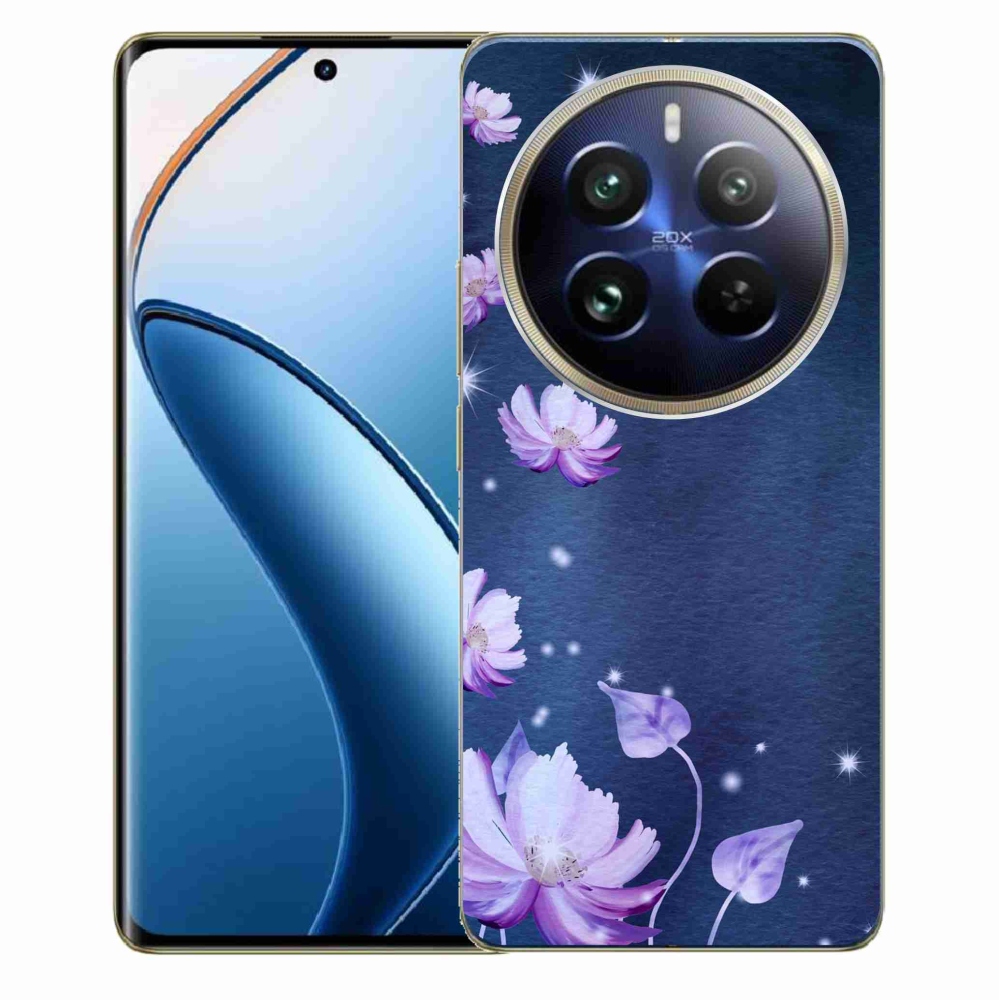 Gél tok mmCase a Realme 12 Pro 5G/12 Pro+ 5G számára - hulló virágok
