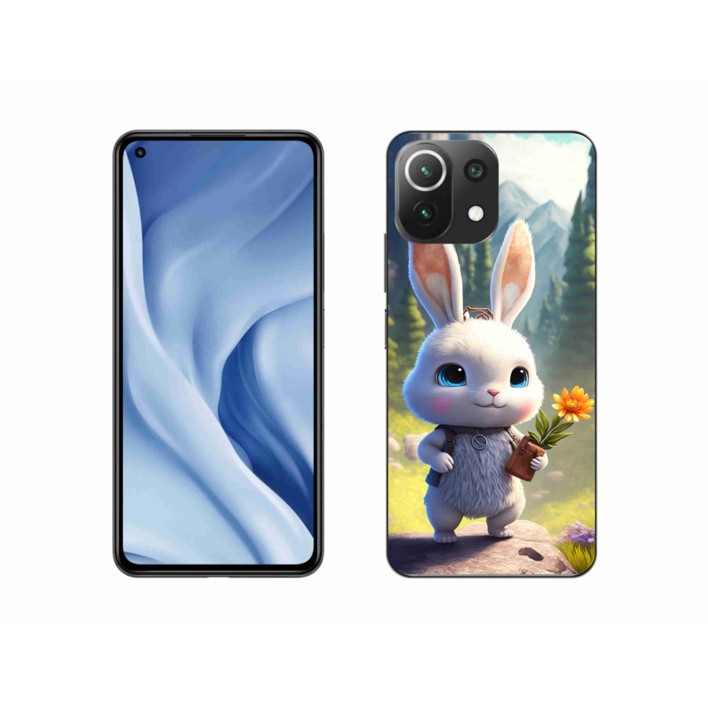 Gél borítás mmCase a Xiaomi Mi 11 Lite 4G/5G-hez - aranyos nyuszi