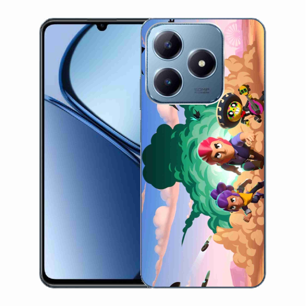 Gél borítás mmCase a Realme C63 készülékhez - verekedős csillagok