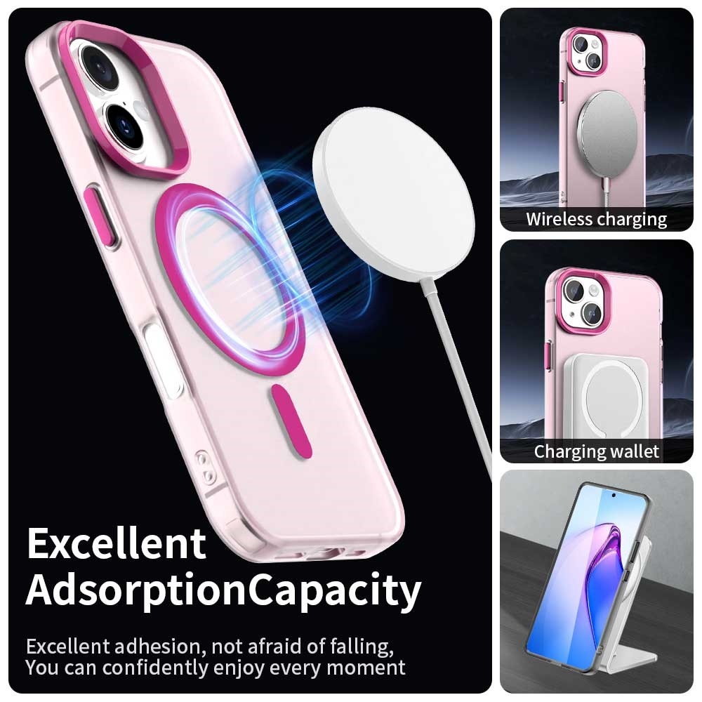 Candy zselés tok MagSafe iPhone 17 készülékhez - rózsaszín