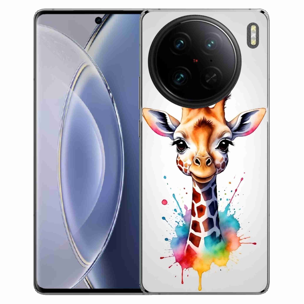 Zselés borítás mmCase a Vivo X90 Pro készülékhez - zsiráf 1