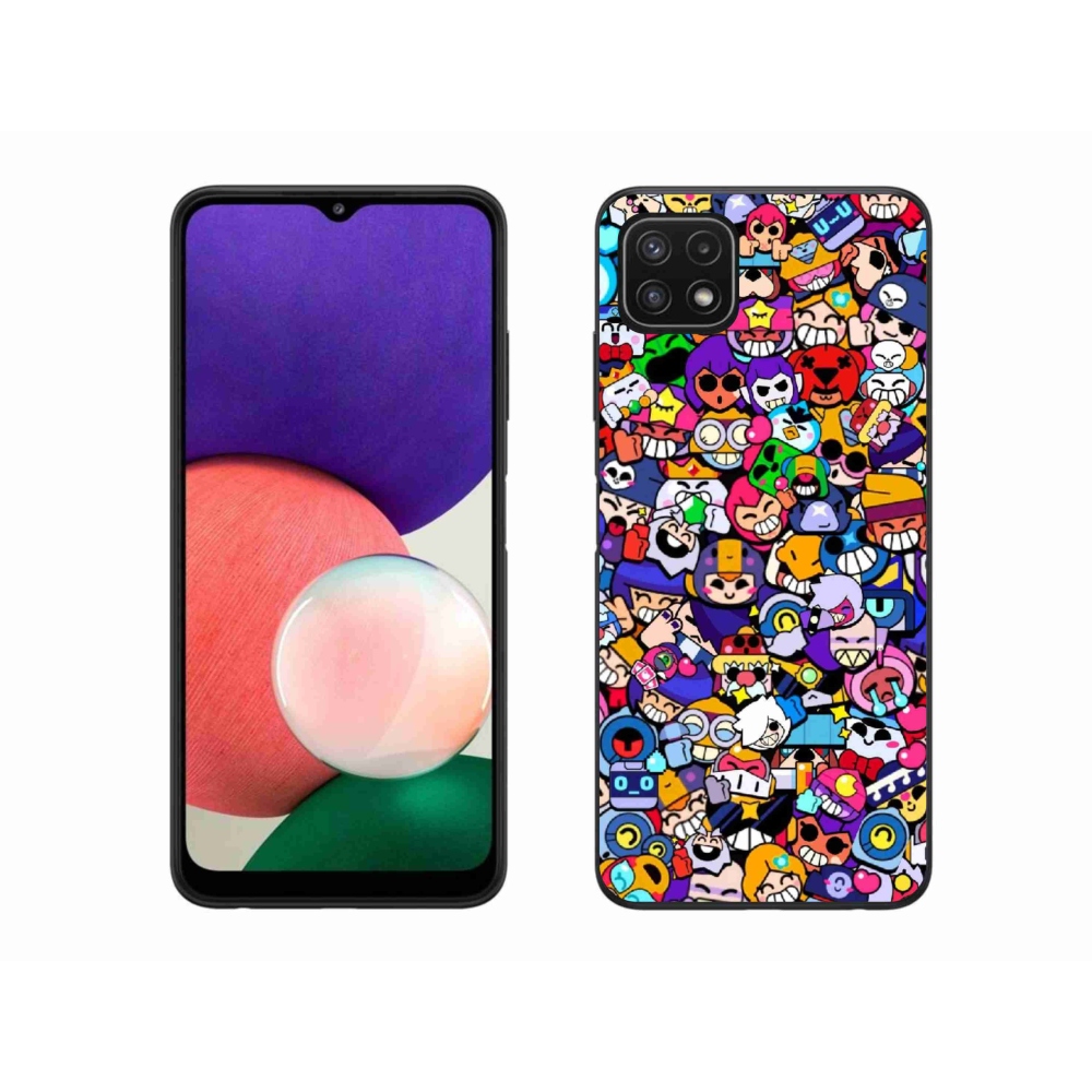 Gél borítás mmCase Samsung Galaxy A22 5G - verekedős csillagok 2