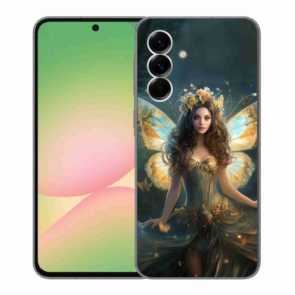 Gél borítás mmCase Samsung Galaxy A56 5G - pillangó nőhöz