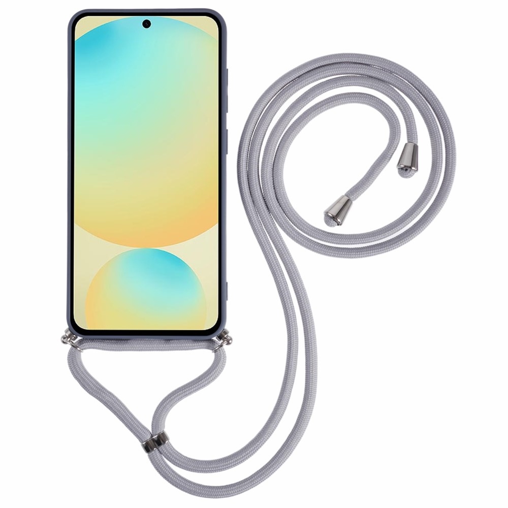 Bélelt zselés tok húzózsinórral Samsung Galaxy S25+ készülékhez - szürke
