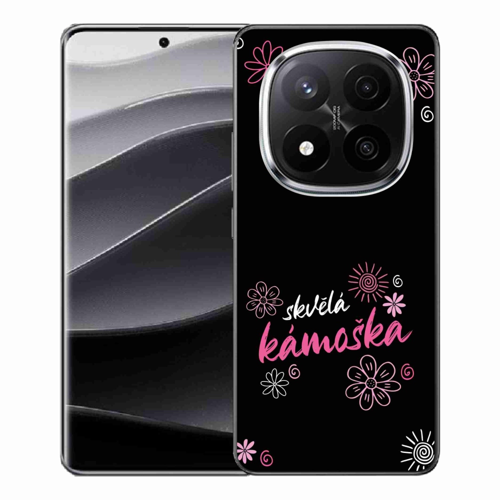 Gél borítás mmCase a Xiaomi Redmi Note 14 Pro+ 5G - nagyszerű haver fekete háttérrel