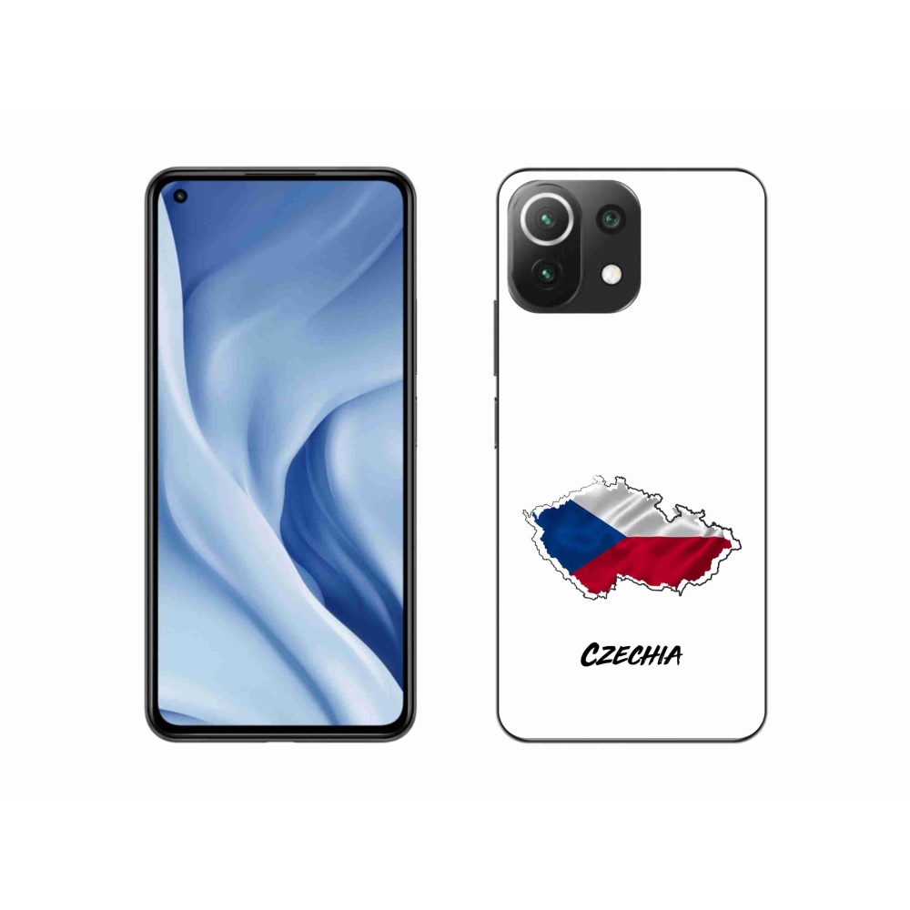 Gél borítás mmCase a Xiaomi 11 Lite 5G NE - Csehország fehér háttérrel