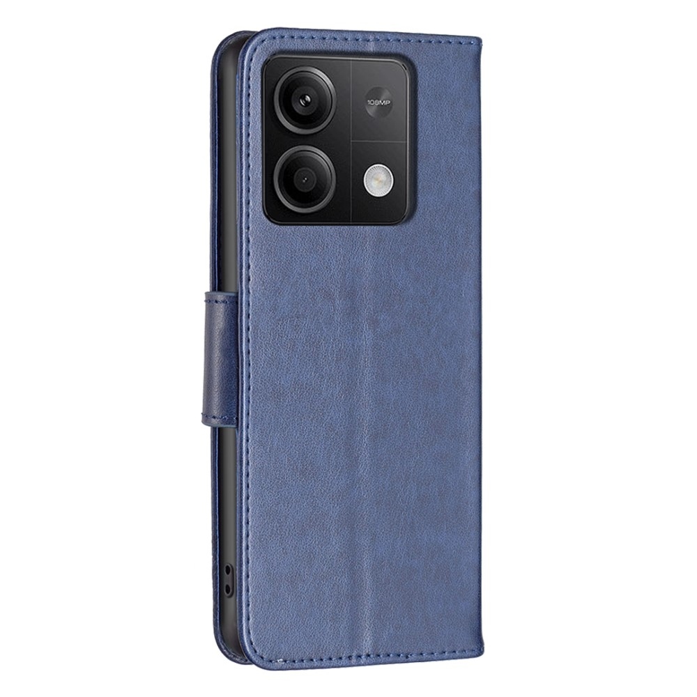 Pillangó könyv tok Xiaomi Redmi Note 13-hoz - sötétkék