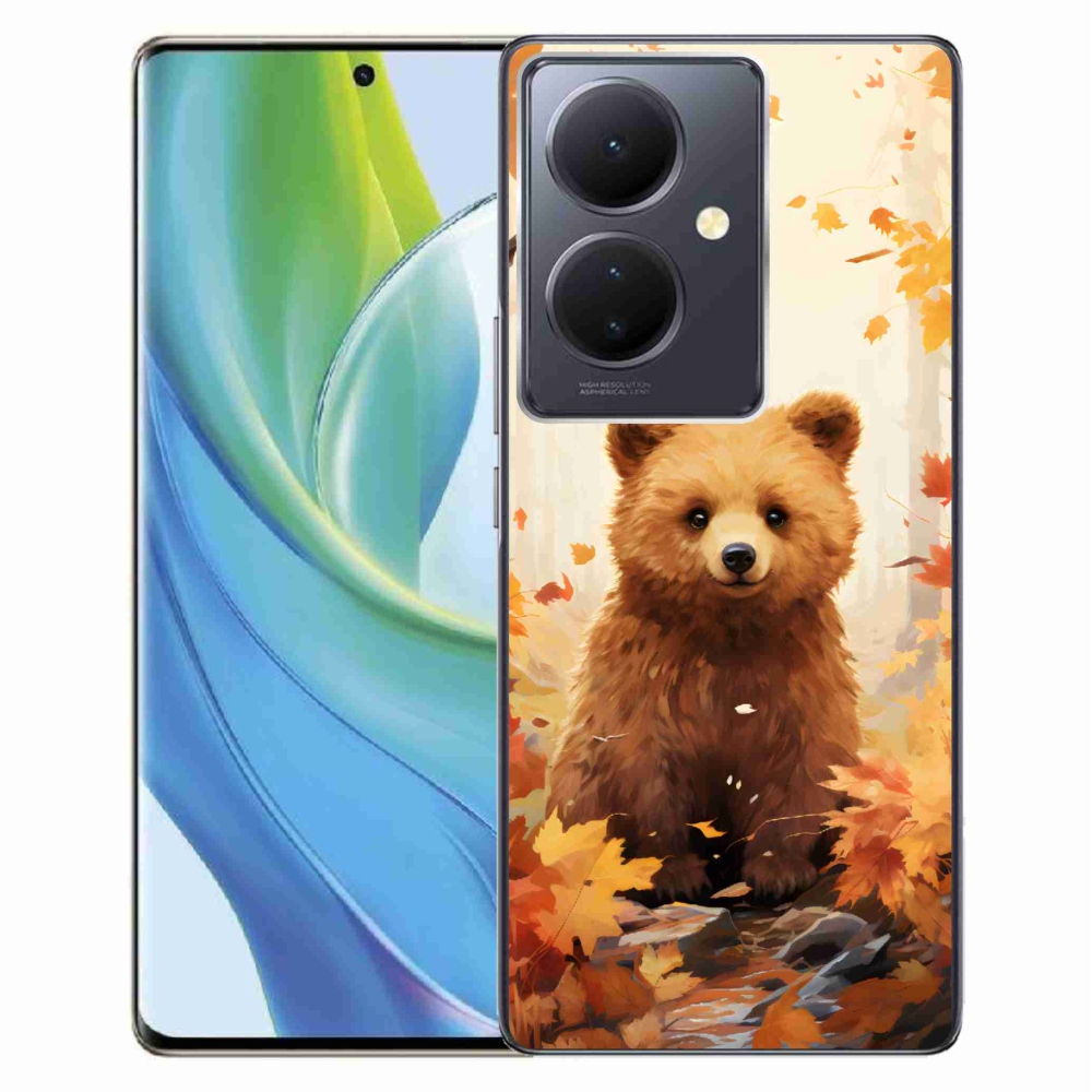 Gél borítás mmCase a Vivo V29 Lite 5G-hez - medve az erdőben