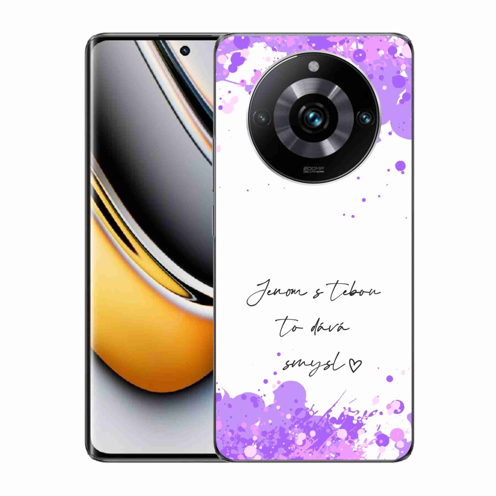Gél borító mmCase a Realme 11 Pro/11 Pro+ készülékhez - szerelmes szöveg fehér háttérrel