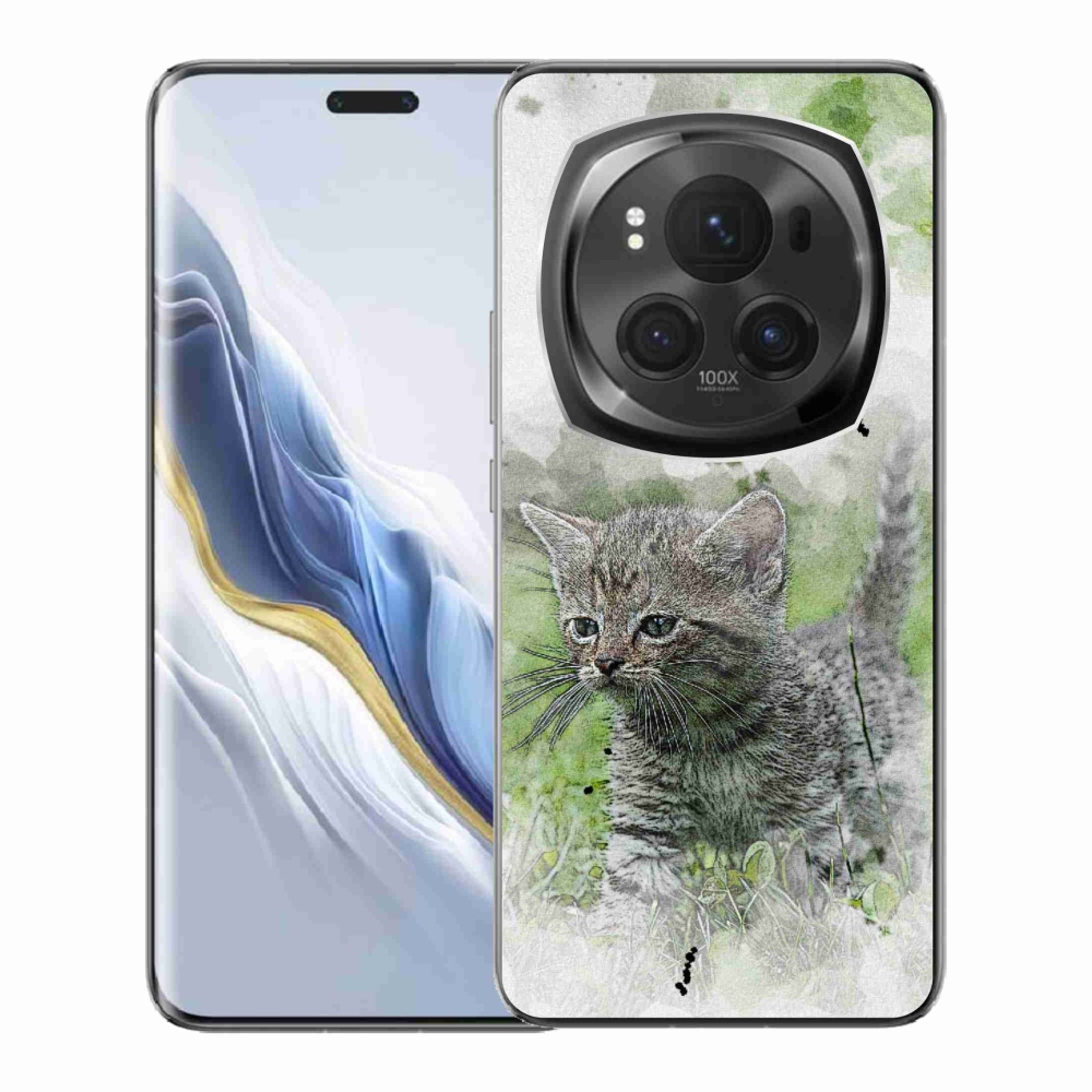 Gél borítás mmCase a Honor Magic 6 Pro 5G készülékhez - aranyos cica 1