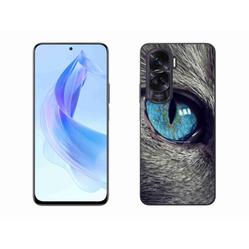 Zselés borítás mmCase a Honor 90 Lite készülékhez - kék macskaszem