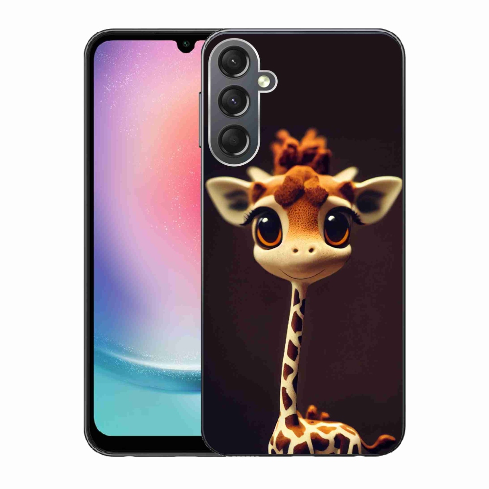 Zselés borítás mmCase Samsung Galaxy A24 készülékhez - kis zsiráf