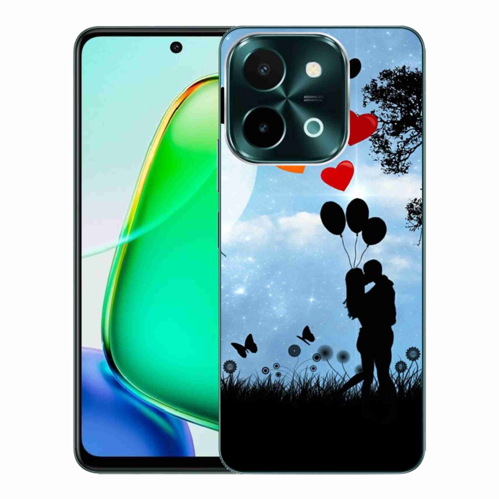 Gél tok mmCase a Vivo Y28-hoz - szerelmespár