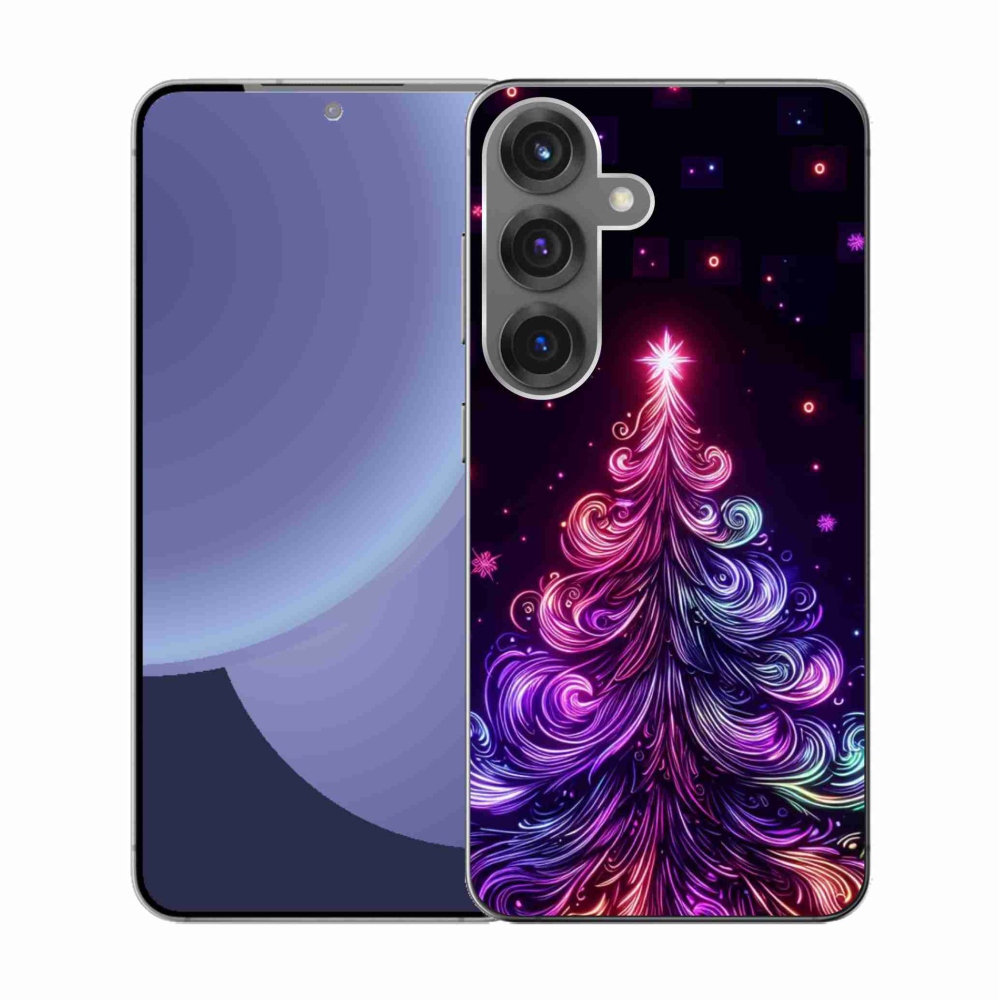 Gél borítás mmCase Samsung Galaxy S25 - neon karácsonyfa 1