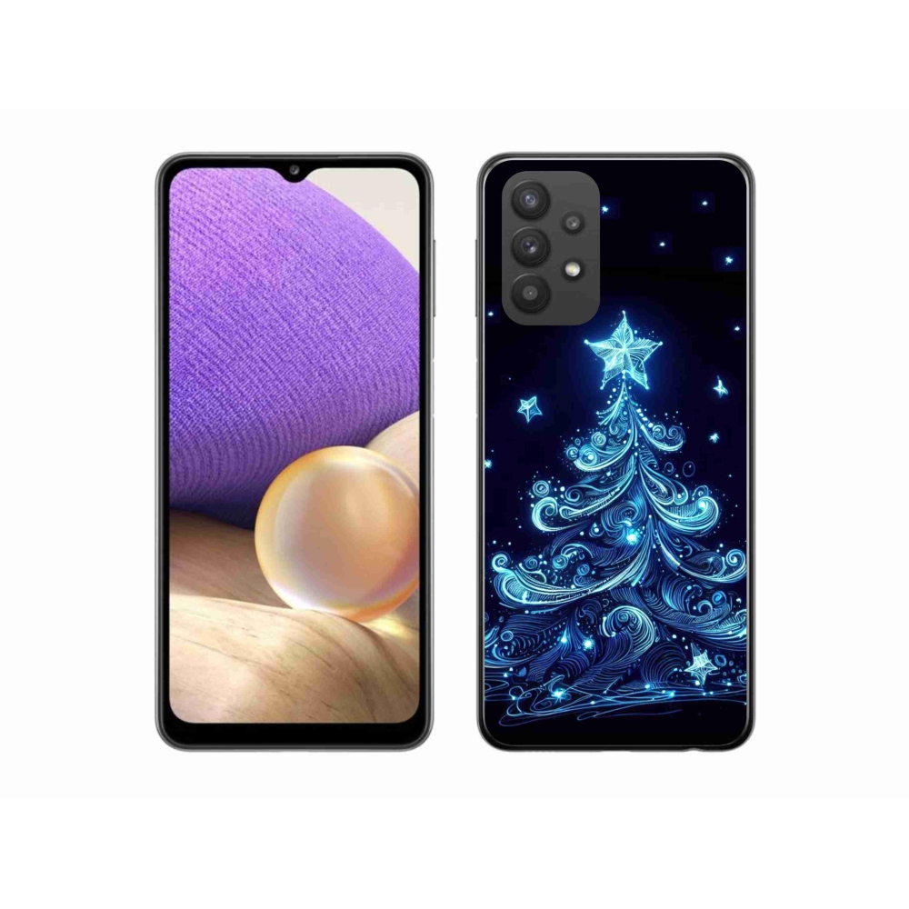 Gél borítás mmCase Samsung Galaxy A32 5G - neon karácsonyfa 4