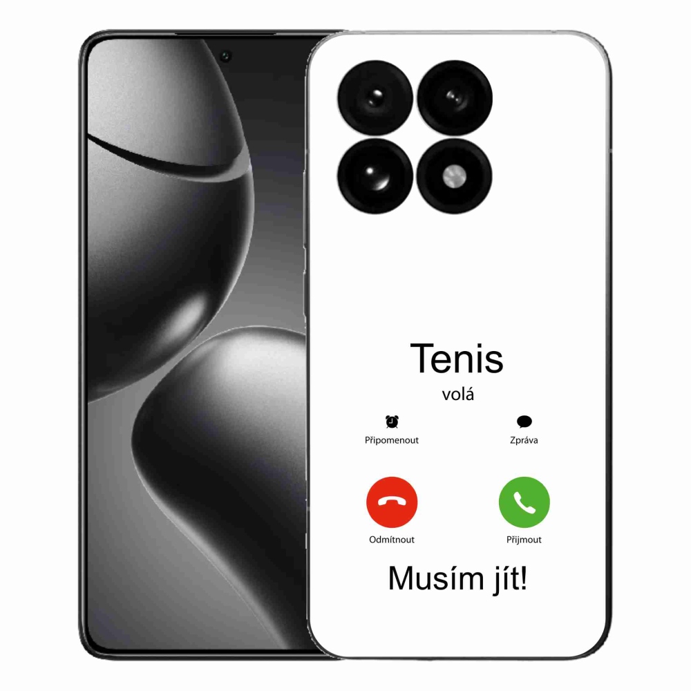 Gél borítás mmCase a Xiaomi 15T-hez - teniszhívások fehér háttérrel