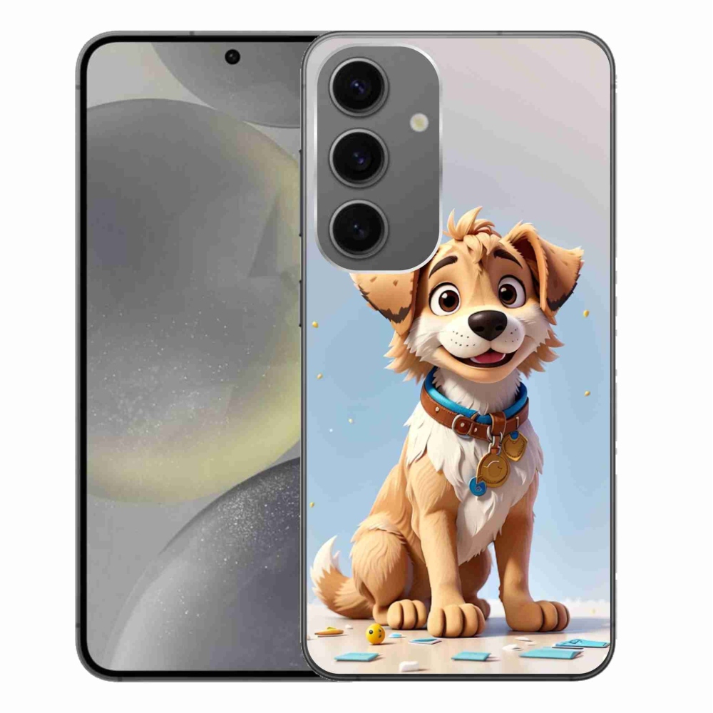 Gél védőhuzat mmCase Samsung Galaxy S24+ készülékhez - rajzfilm kiskutya