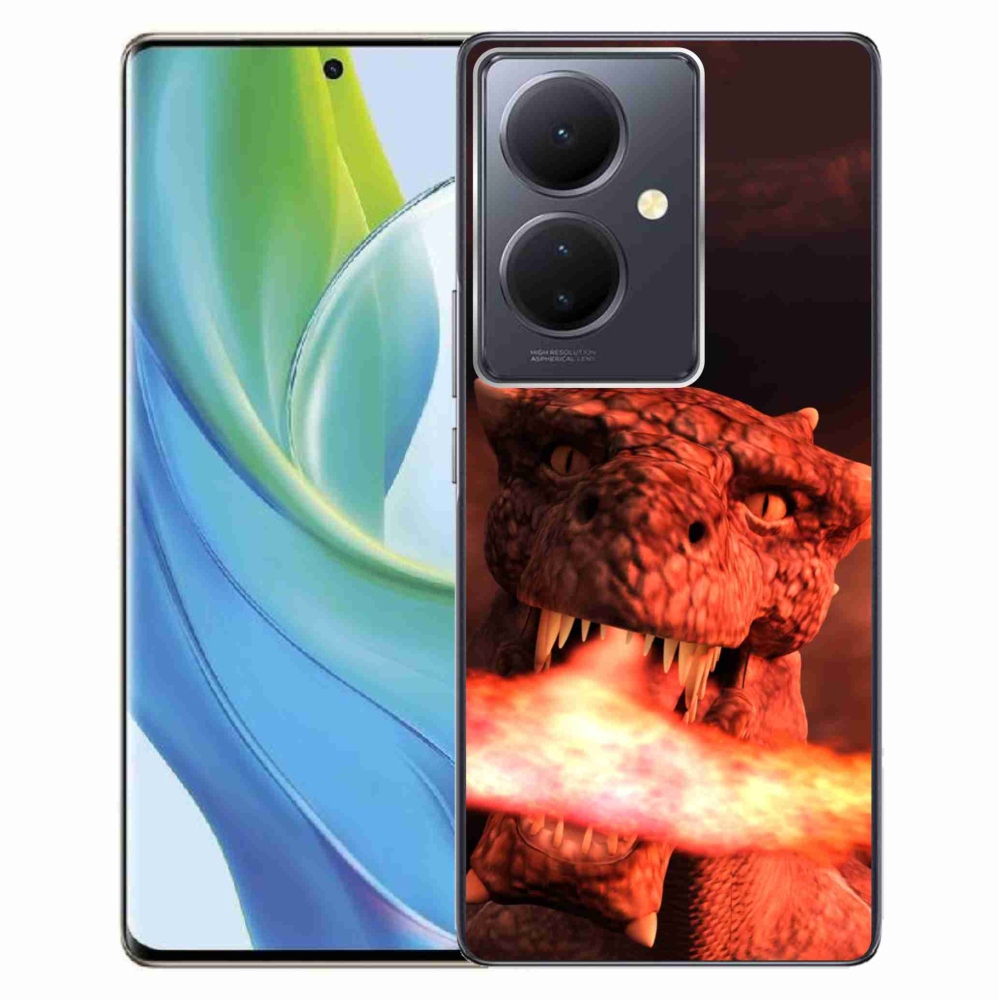 Gélburkolat mmCase a Vivo V29 Lite 5G-n - sárkány