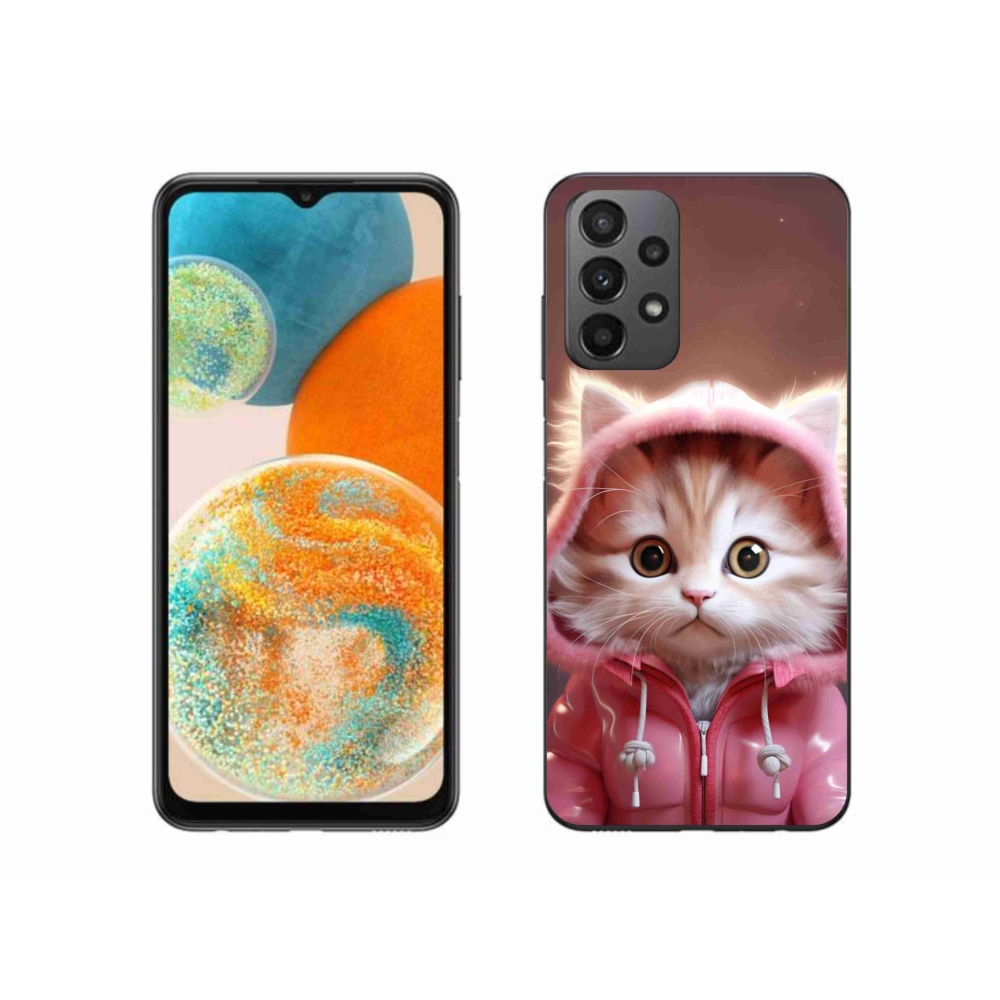 Gél borítás mmCase Samsung Galaxy A23 4G/5G - aranyos cica 3