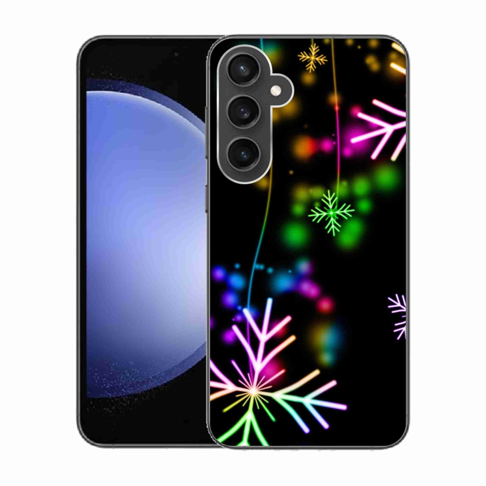Zselés borítás mmCase Samsung Galaxy S23 FE készülékhez - színes pelyhekkel