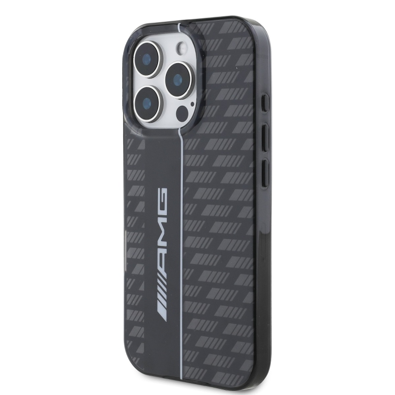 AMG Carbon Pattern hátlap iPhone 16 Pro Max fekete színű hátlaphoz
