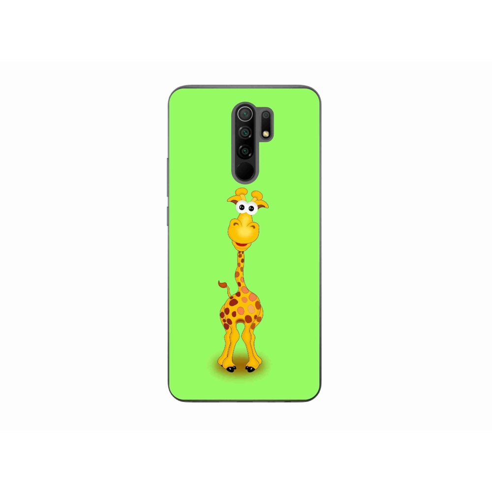 Gél borító mmCase a Xiaomi Redmi 9-hez - rajzfilm zsiráf