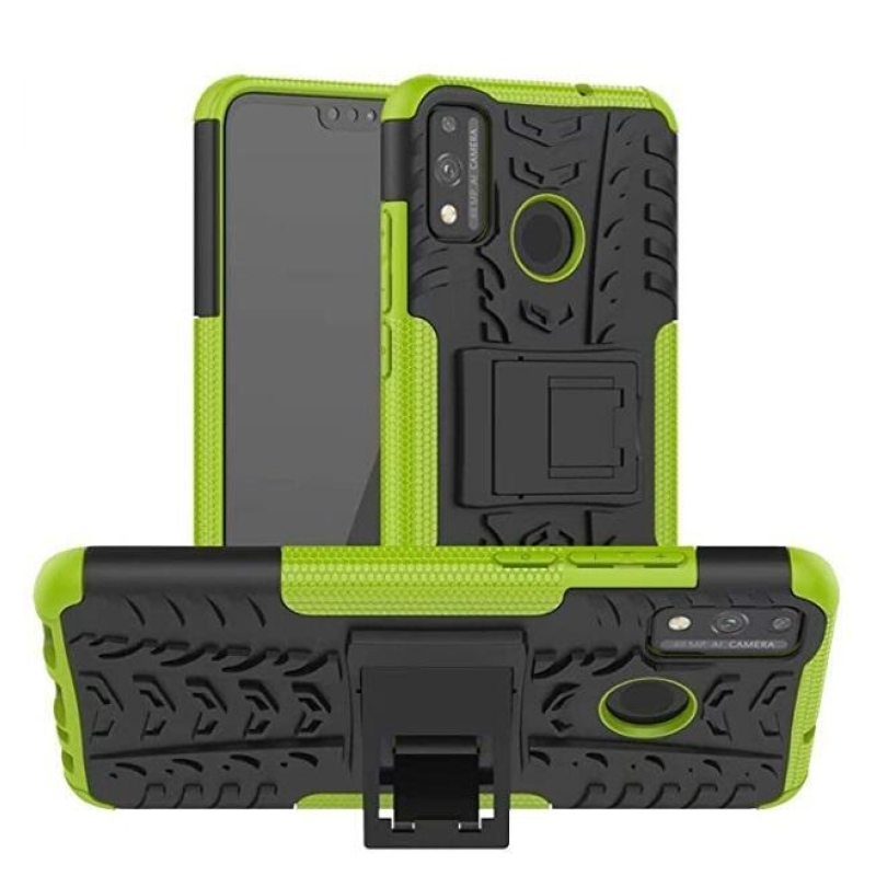 Defend tartós hibrid borító a Honor 9X Lite készülékhez - zöld