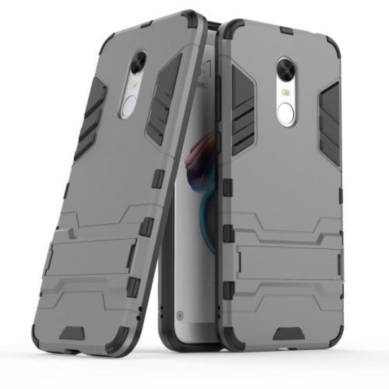 Defender hibrid tartós tok flip állvánnyal Xiaomi Redmi 5 készülékhez - szürke