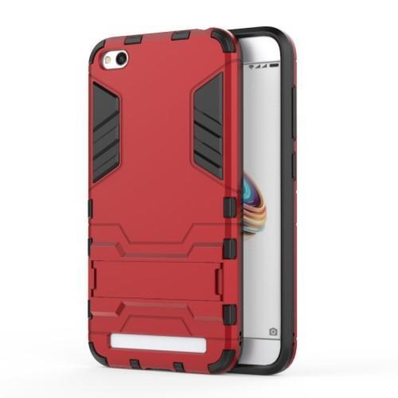 Defender tartós hibrid tok állvánnyal a Xiaomi Redmi 5A számára - piros