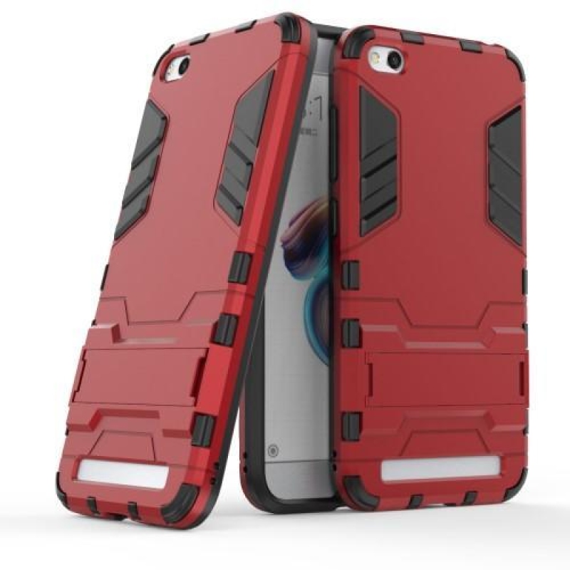 Defender tartós hibrid tok állvánnyal a Xiaomi Redmi 5A számára - piros
