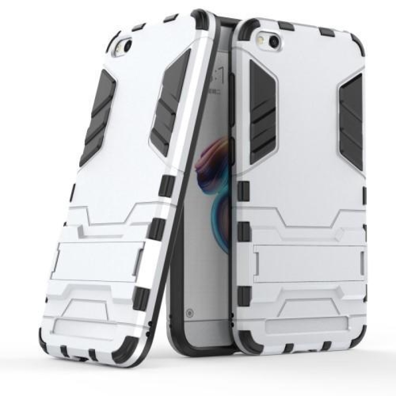 Defender tartós hibrid tok állvánnyal a Xiaomi Redmi 5A számára - ezüst színű