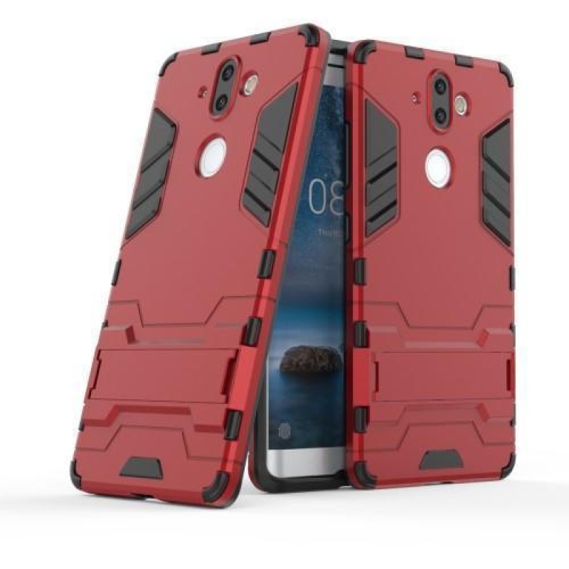 Defender tartós tok Nokia 8.1 készülékhez - piros színű