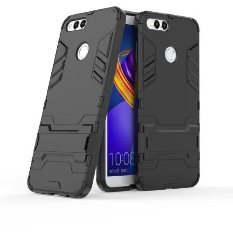Defender tartós tok állvánnyal a Honor 7X készülékhez - fekete