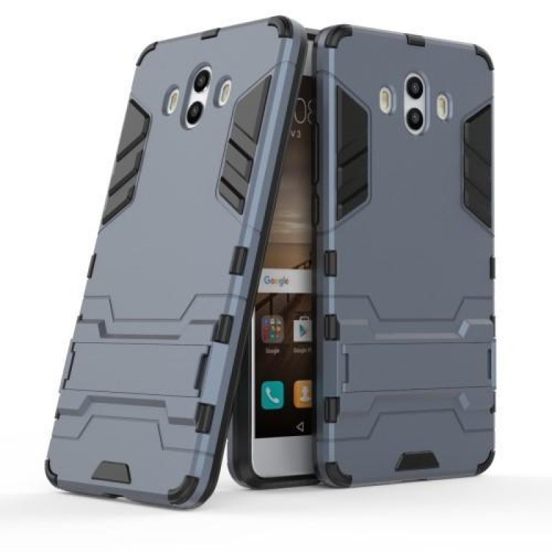 Defender tartós tok állvánnyal Huawei Mate 10 készülékhez - szürkéskék