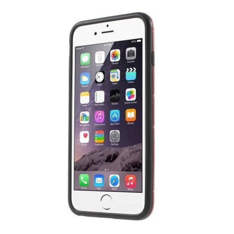Defender tartós tok állvánnyal iPhone 6s Plus és 6 Plus készülékhez - piros
