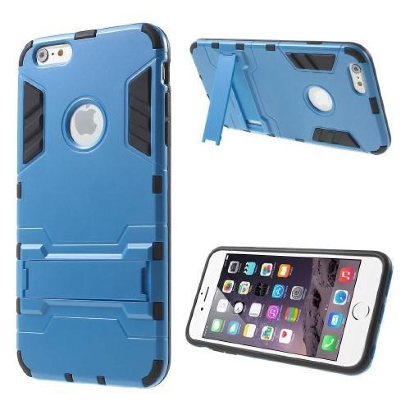 Defender tartós tok állvánnyal iPhone 6s Plus és 6 Plus készülékhez - kék