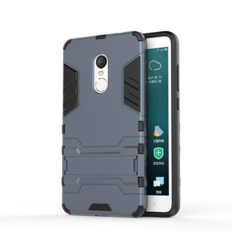 Defender tartós tok állvánnyal Xiaomi Redmi Note 4X-hez - sötétkék