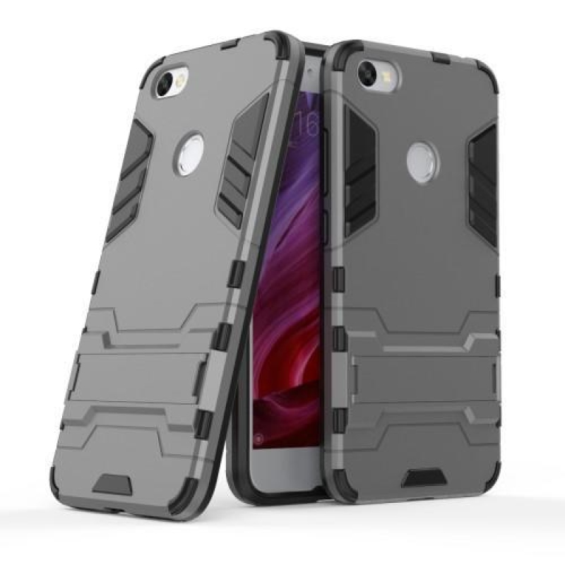 Defender tartós tok állvánnyal Xiaomi Redmi Note 5A Prime készülékhez - szürke