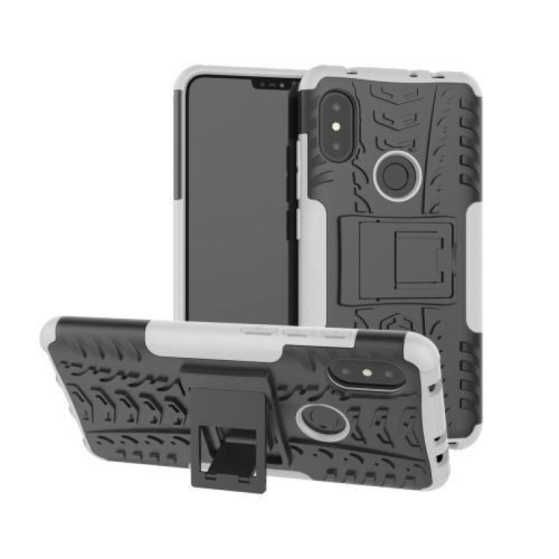Defendery tartós hibrid tok a Xiaomi Redmi Note 6 Pro készülékhez - fehér