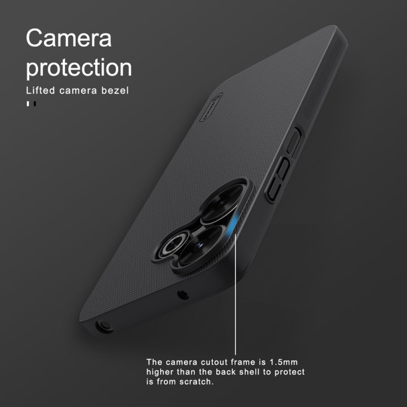 Nillkin Super Frosted Back Cover for Xiaomi Redmi 13 4G/Poco M6 4G fekete