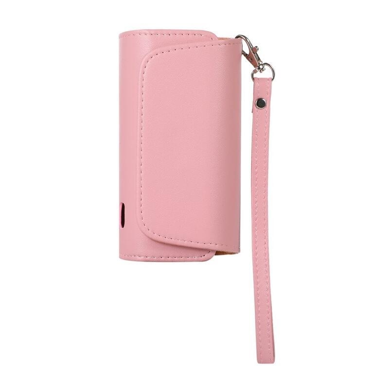 Denim PU bőr tok IQOS 3.0-hoz - rózsaszín