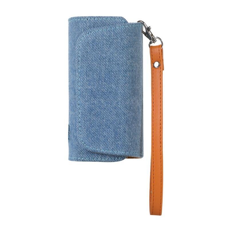 Denim PU bőr tok az IQOS 3.0-hoz - világoskék színben
